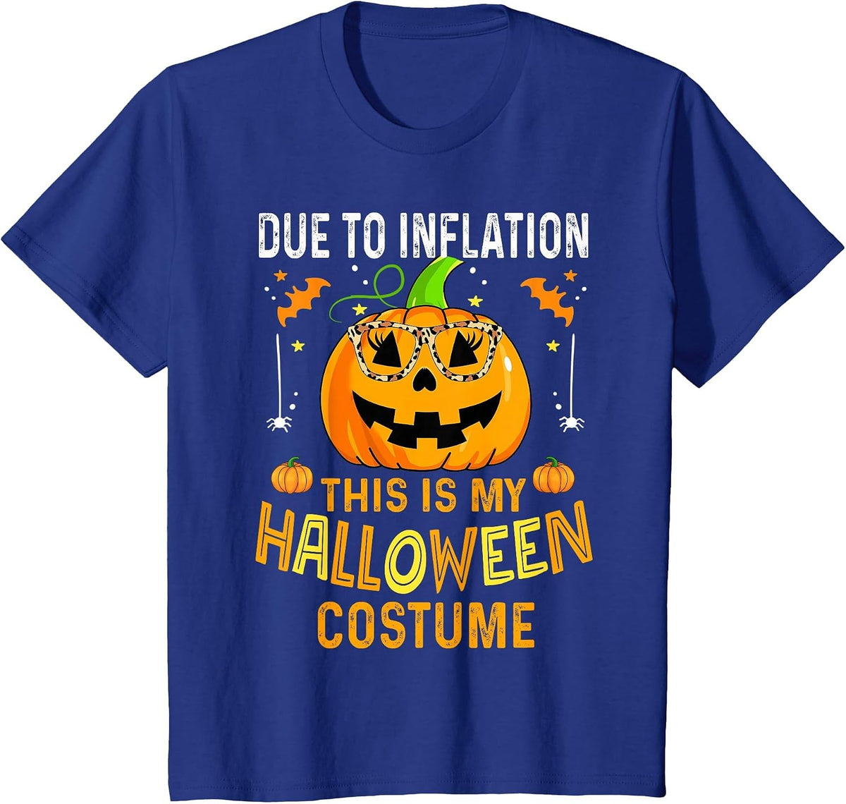 Pumpkin Halloween Costume Men Women Funny Halloween 2026 T-Shirt - Royal Blue