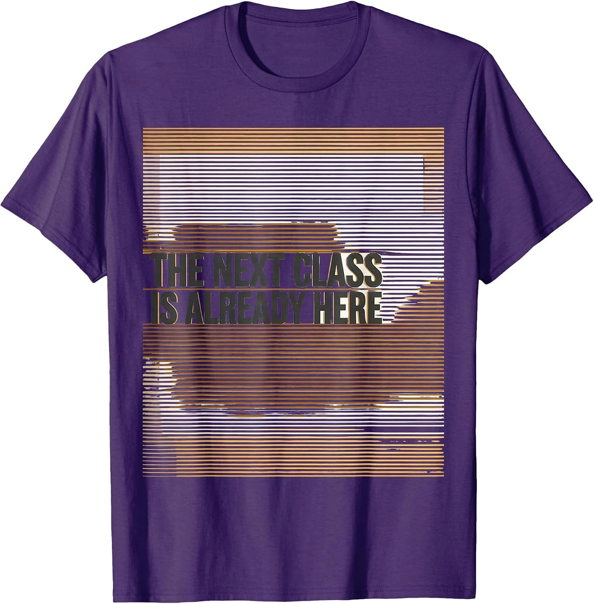 Men's The Next Class Is Already Here Funny Teacher Humor Gift T-Shirt - Purple