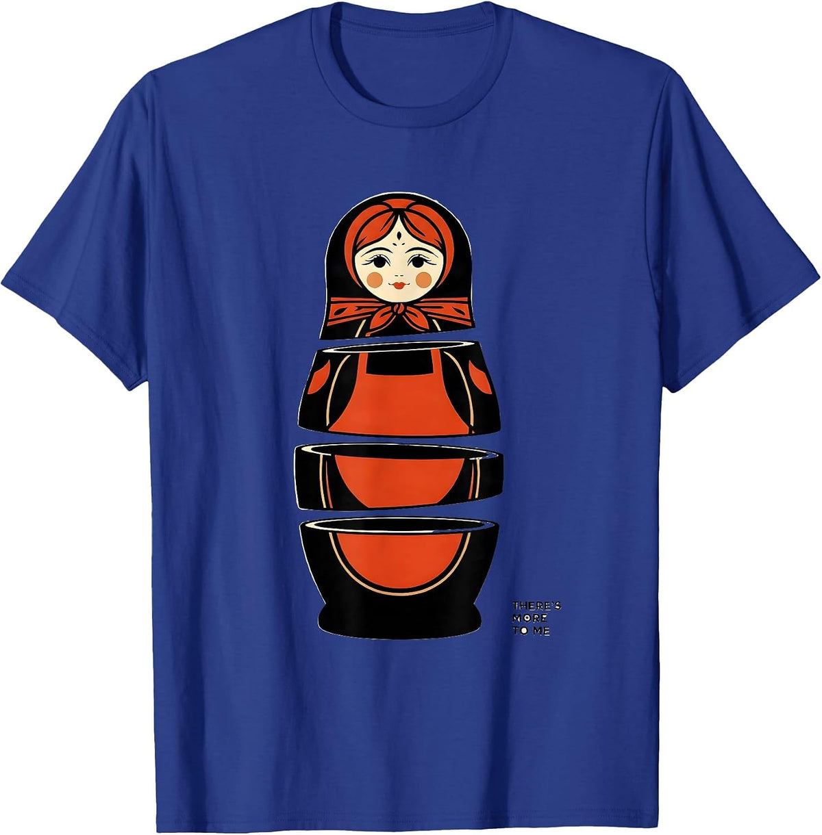 Men's There's More To Me Exploded View Russian Folk Costume T-Shirt - Royal Blue