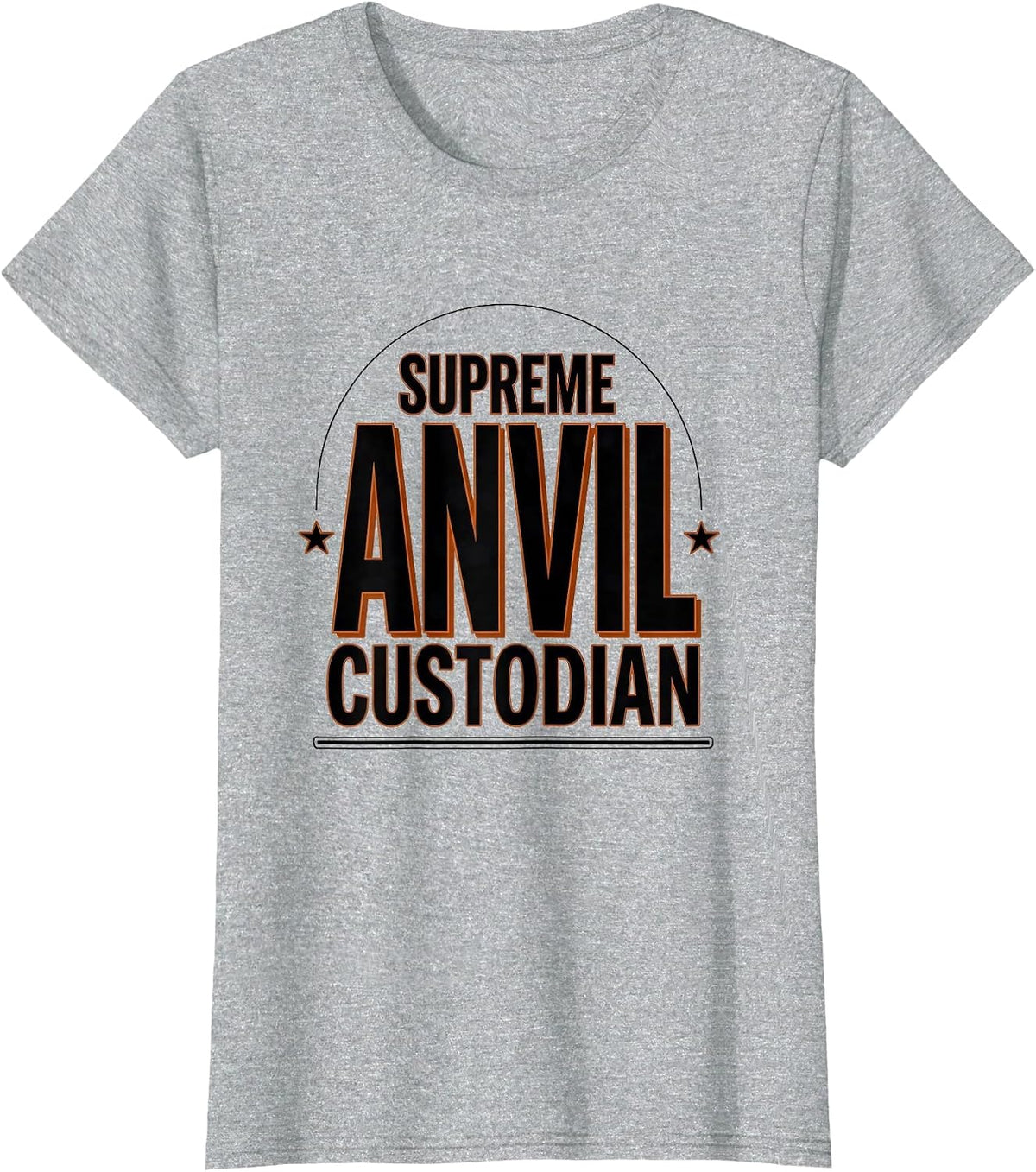 Supreme Anvil Custodian Funny Blacksmith Forge Hobbyist T-Shirt - Heather Grey