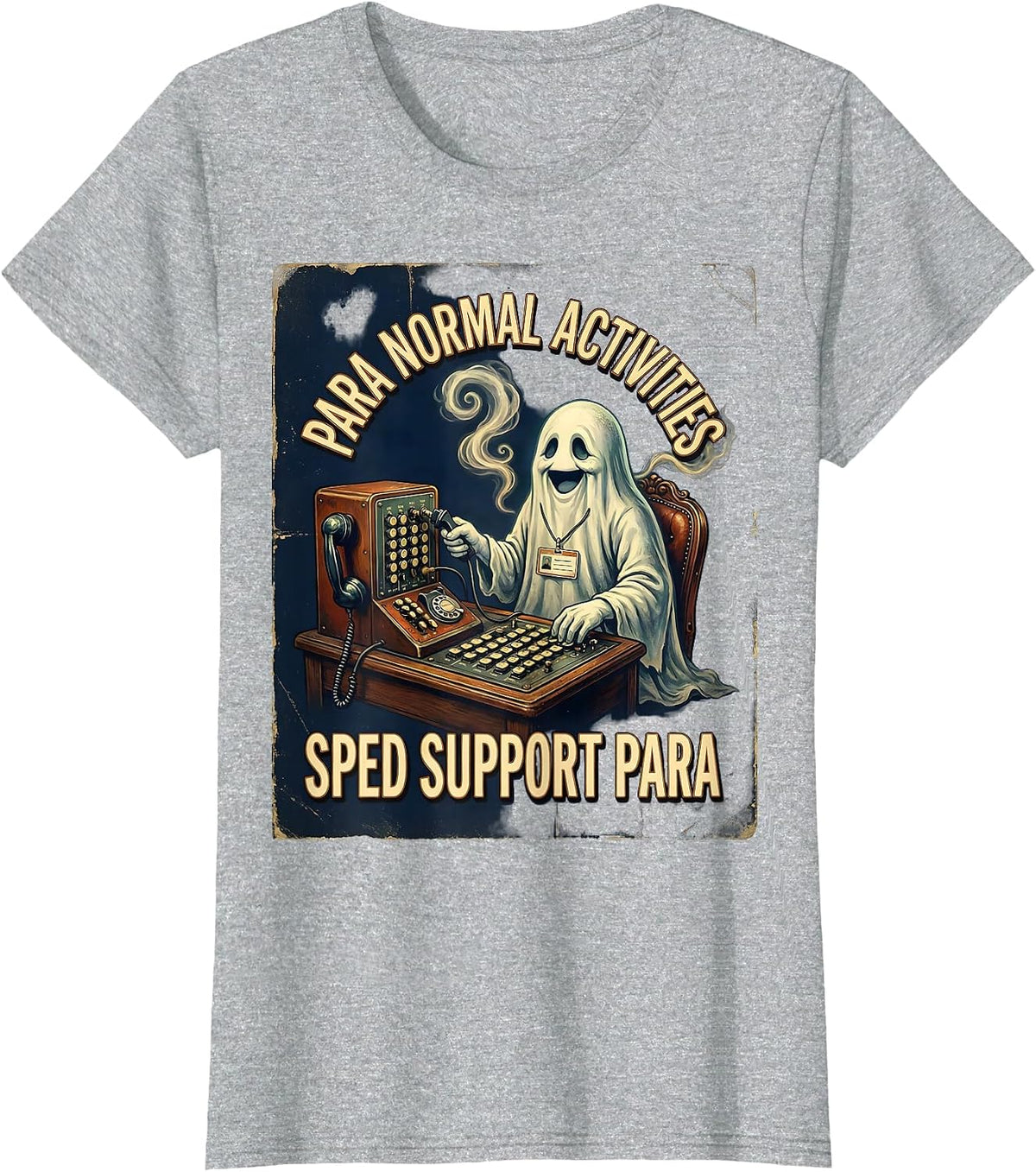 Women's Para Normal Activities SPED Support Para T-Shirt - Heather Grey