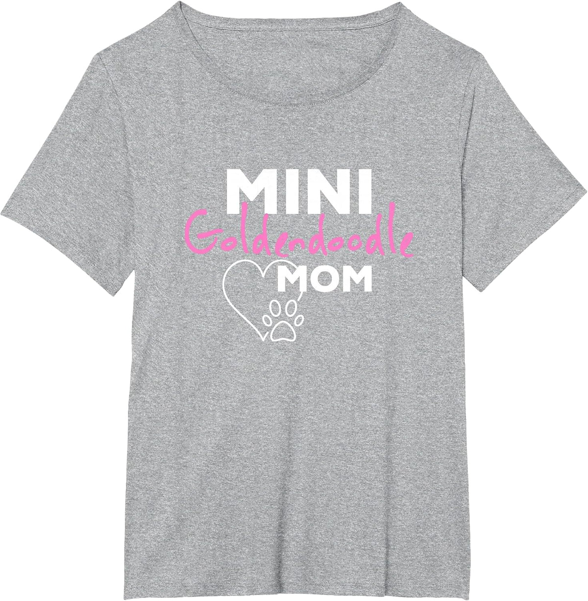 Mini Goldendoodle Mom T-Shirt - Heather Grey
