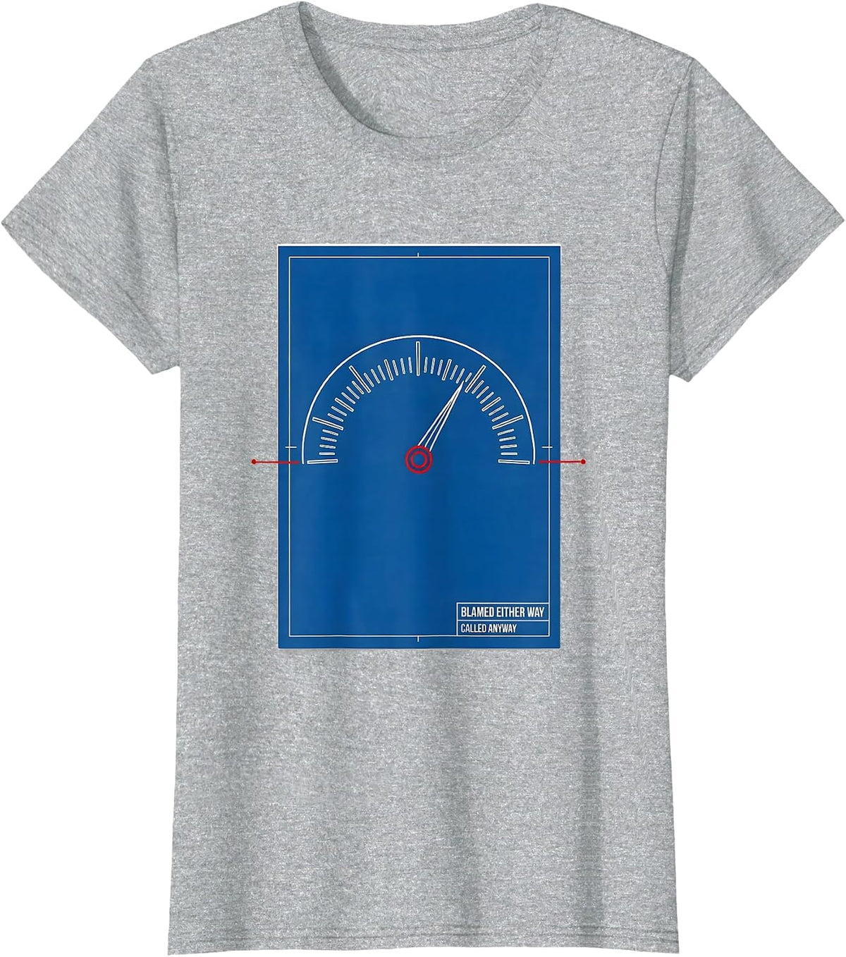 Blamed Either Way, Called Anyway Funny HVAC Technician Dad T-Shirt - Heather Grey