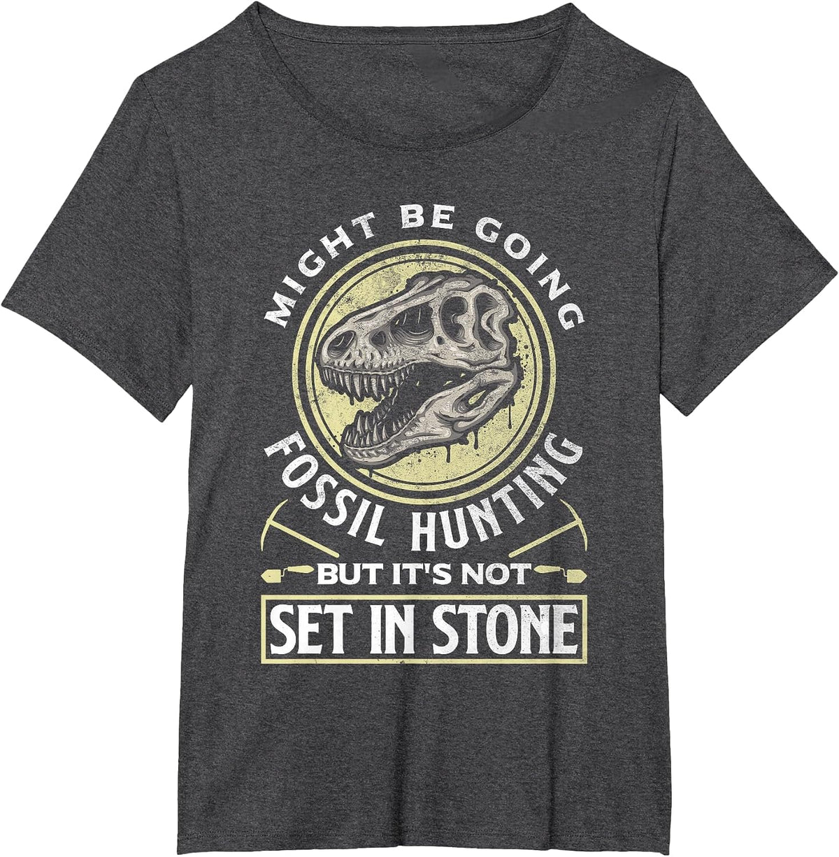 Paleontologists Paleontology Fossils T-Shirt - Dark Heather Grey