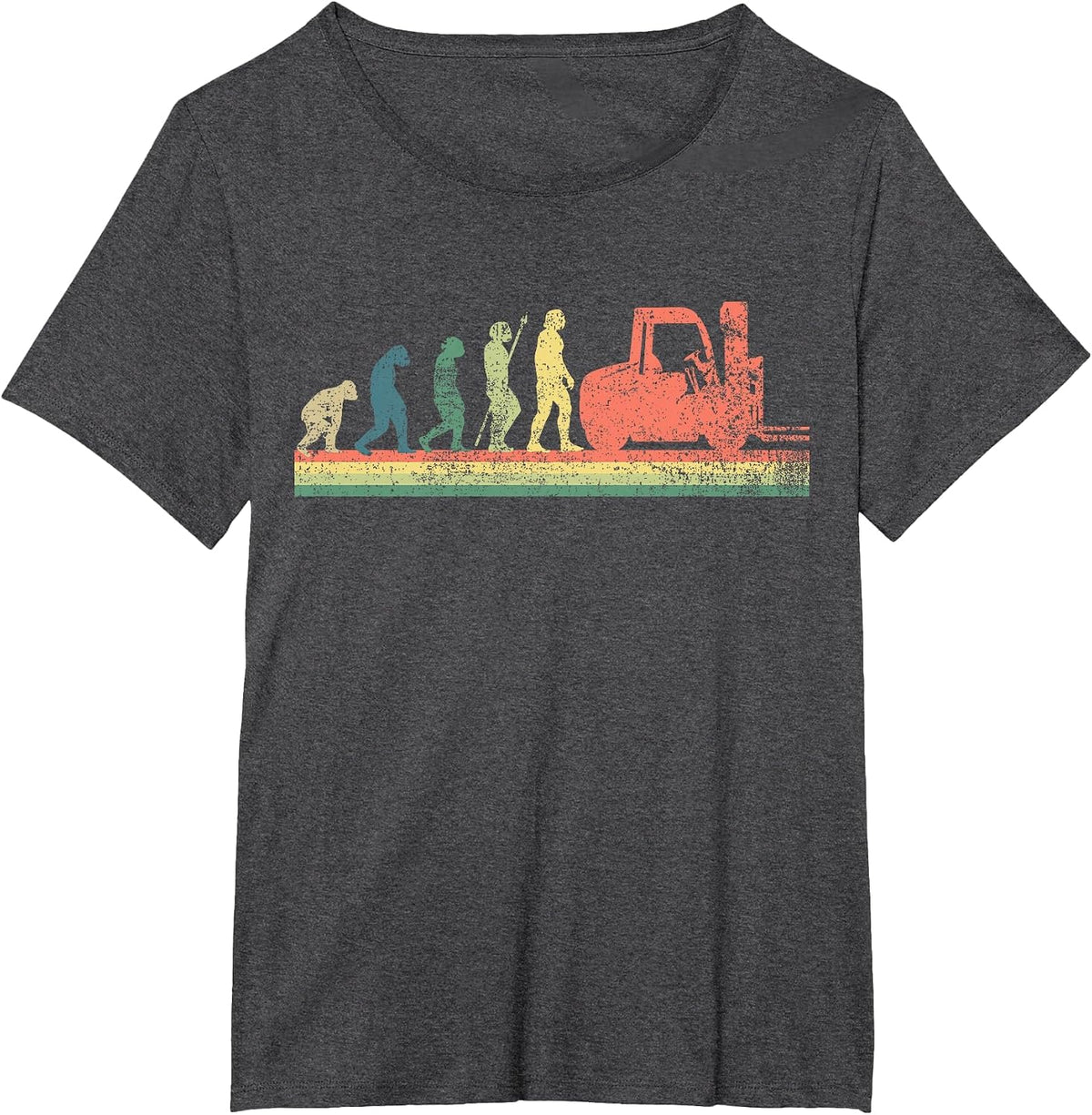 Forklift T-Shirt - Dark Heather Grey