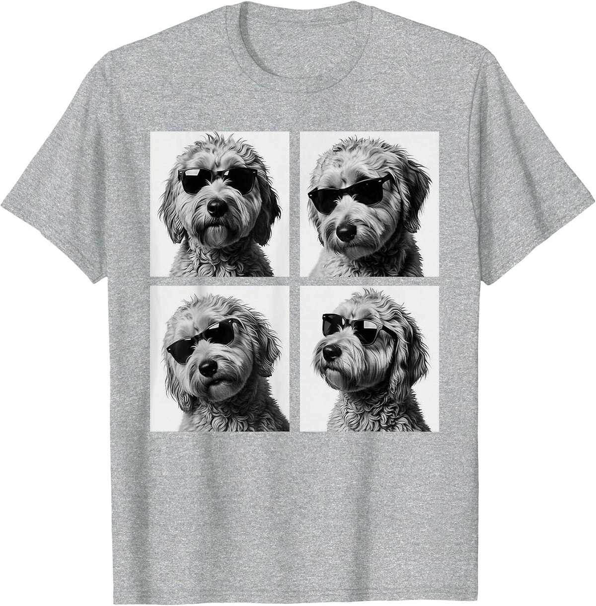 Funny Goldendoodle Meme Cute Doodle Photo Booth T-Shirt - Heather Grey