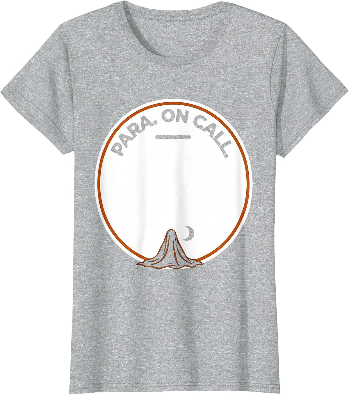 Para On Call Minimalist Halloween Para Normal Activities T-Shirt - Heather Grey