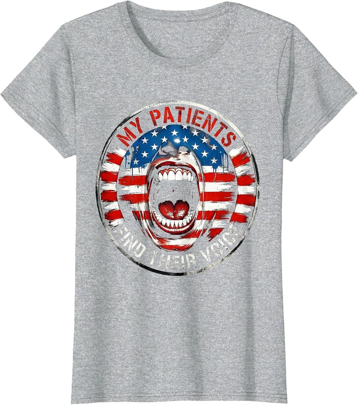 My Patients Find Their Voice Speech Therapy Design T-Shirt - Heather Grey