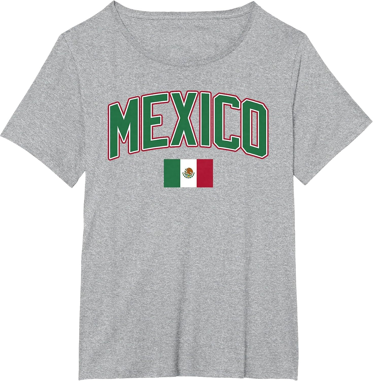 Mexico Flag Mexican Hispanic Siesta Pride Vintage T-Shirt - Heather Grey