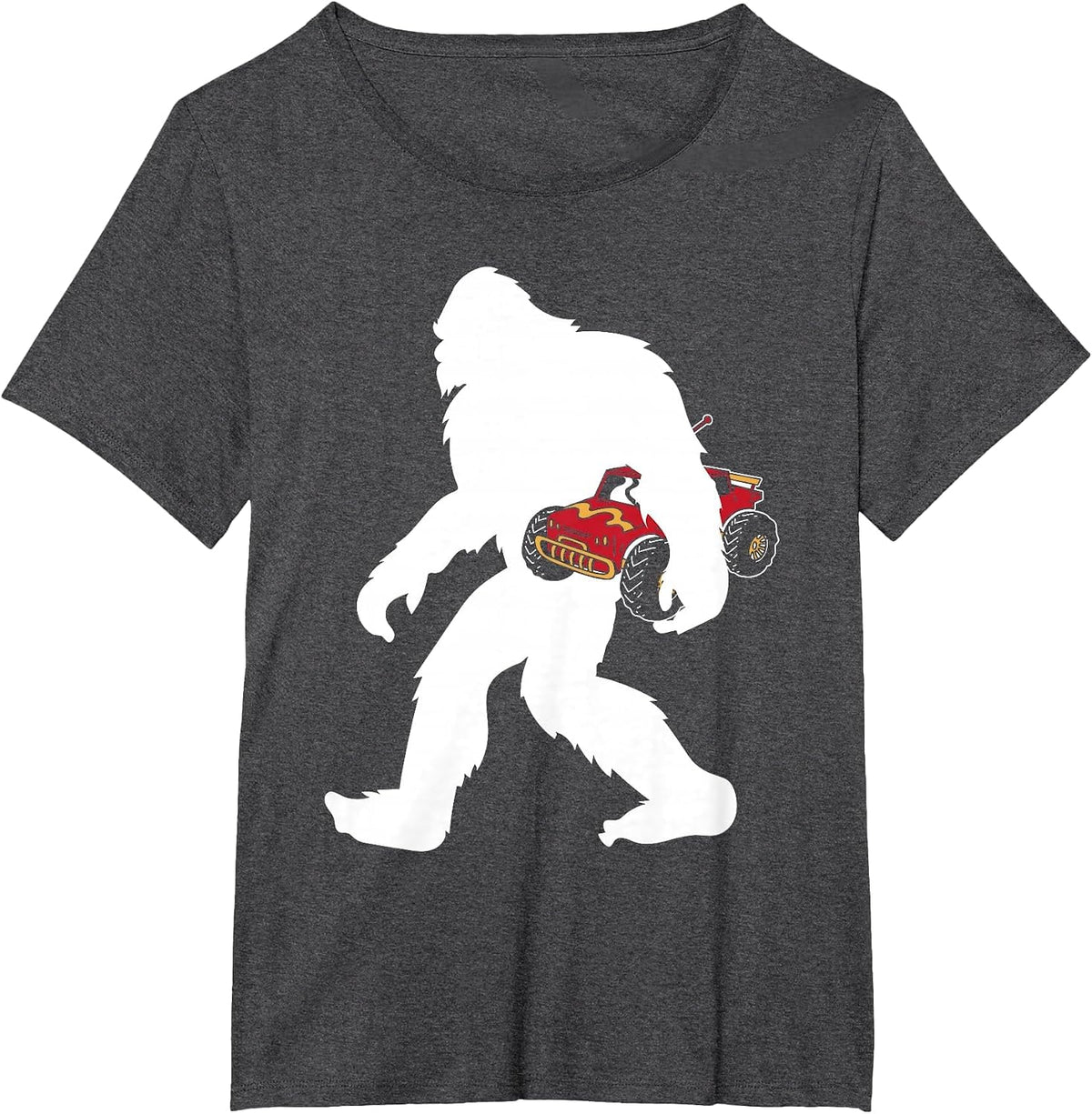 RC Car Enthusiast Remote Control Yetti Sasquatch Big Foot T-Shirt - Dark Heather Grey