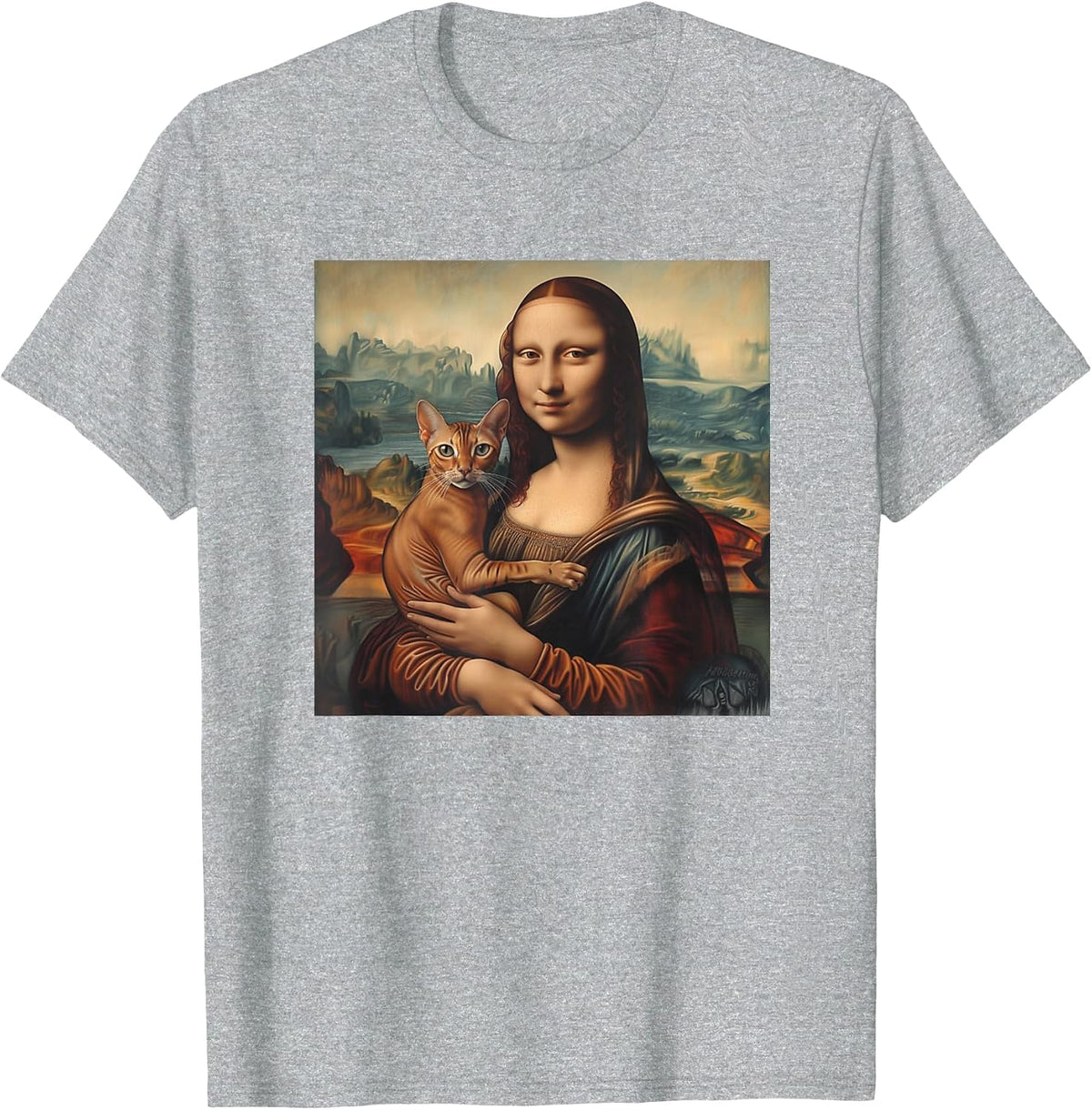 Abyssinian Cat Shirt Abyssinian Cats T-Shirt - Heather Grey