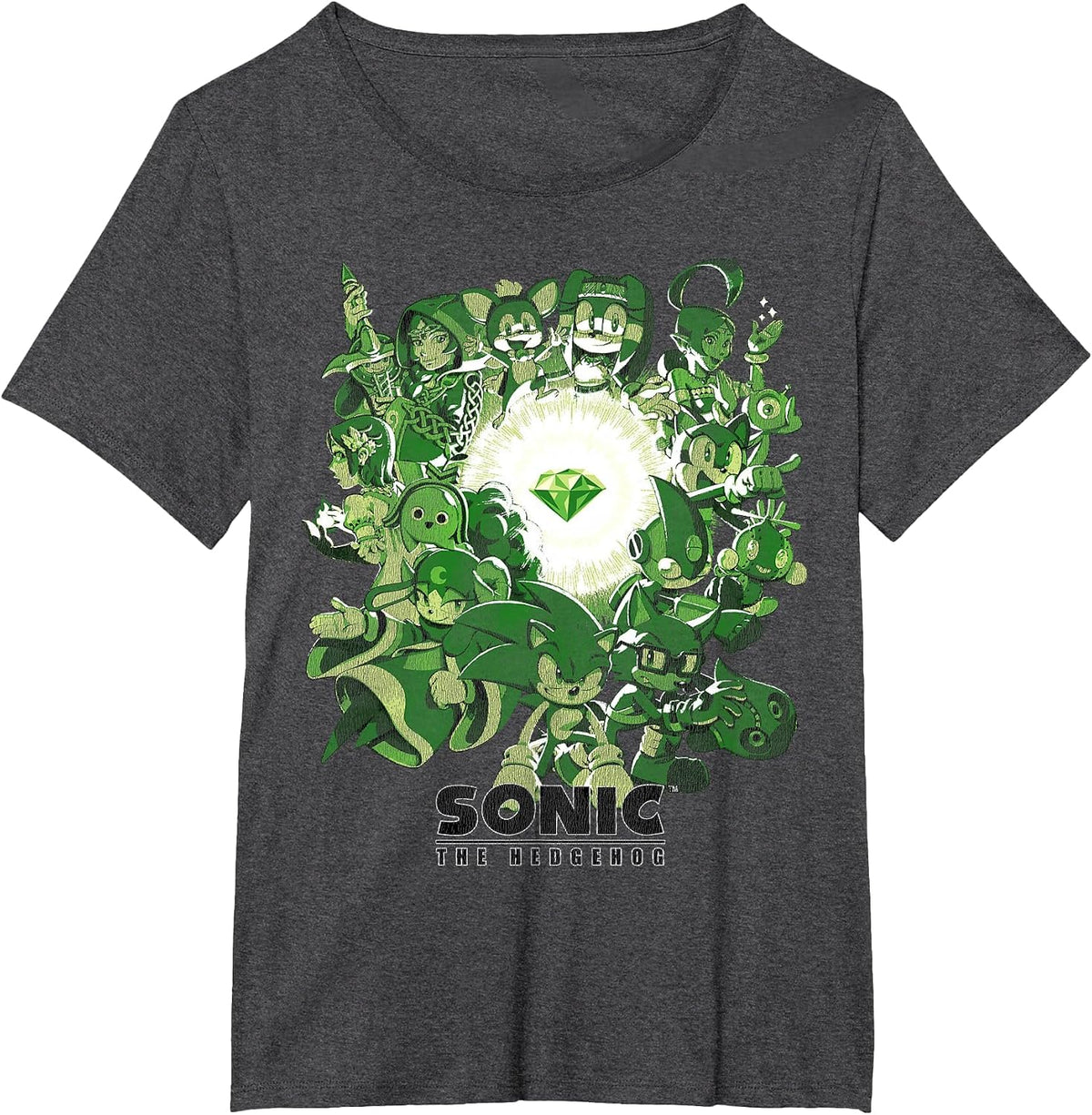 Sonic the Hedgehog - Guardians of the Emerald T-Shirt - Dark Heather Grey