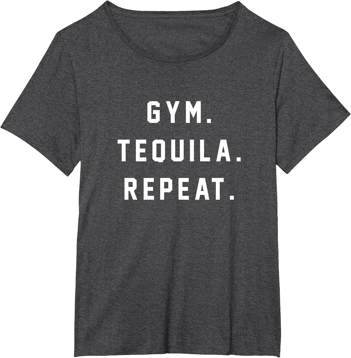 Gym Tequila Repeat Shirt T-Shirt - Dark Heather Grey