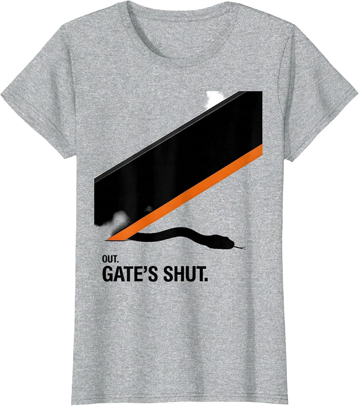 Out Gate's Shut Brutalist Graphic St Patricks Day Irish T-Shirt - Heather Grey