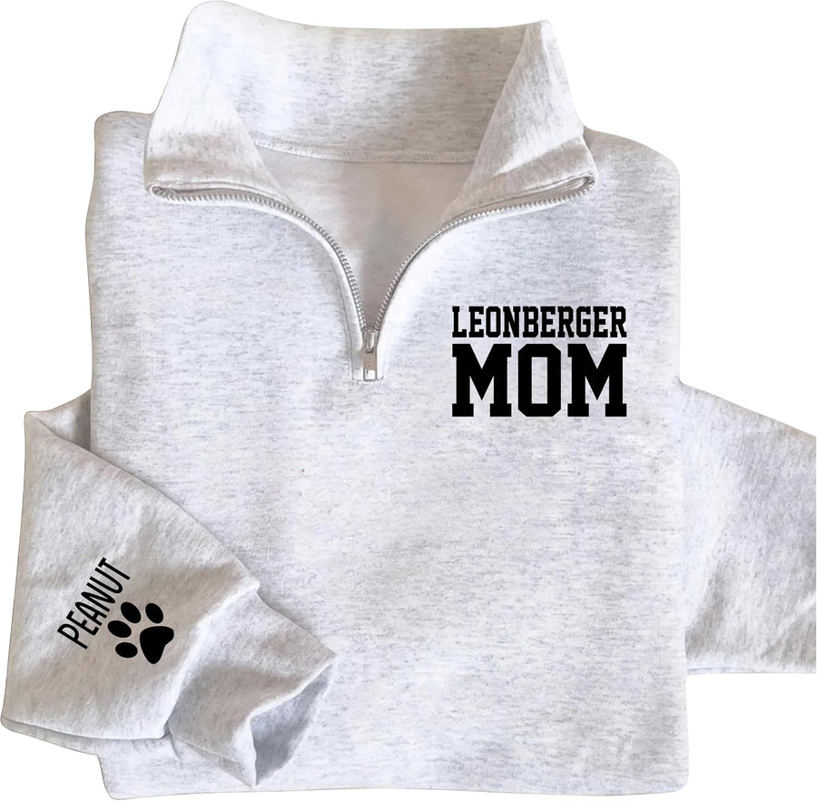 Custom Dog Mom Sweatshirt, Cute & Cozy Gift for Dog Lovers, Perfect for Pet Moms - Leonberger