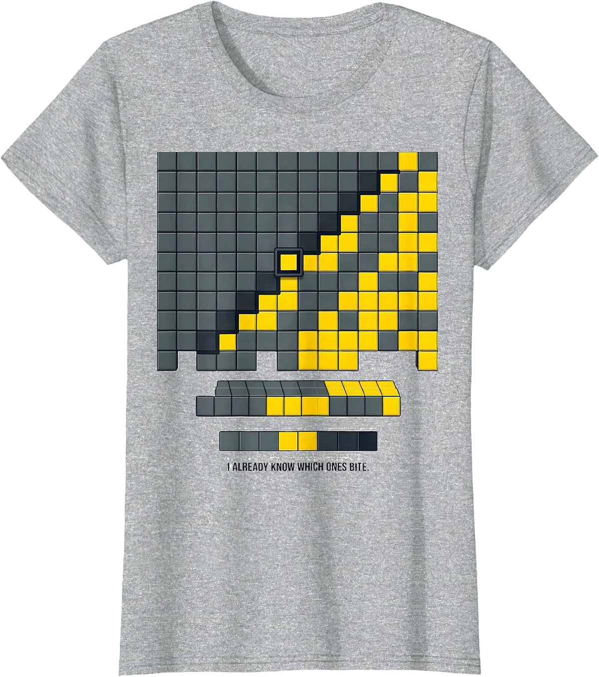Women's I Already Know Which Ones Bite Funny Periodic Table T-Shirt - Heather Grey
