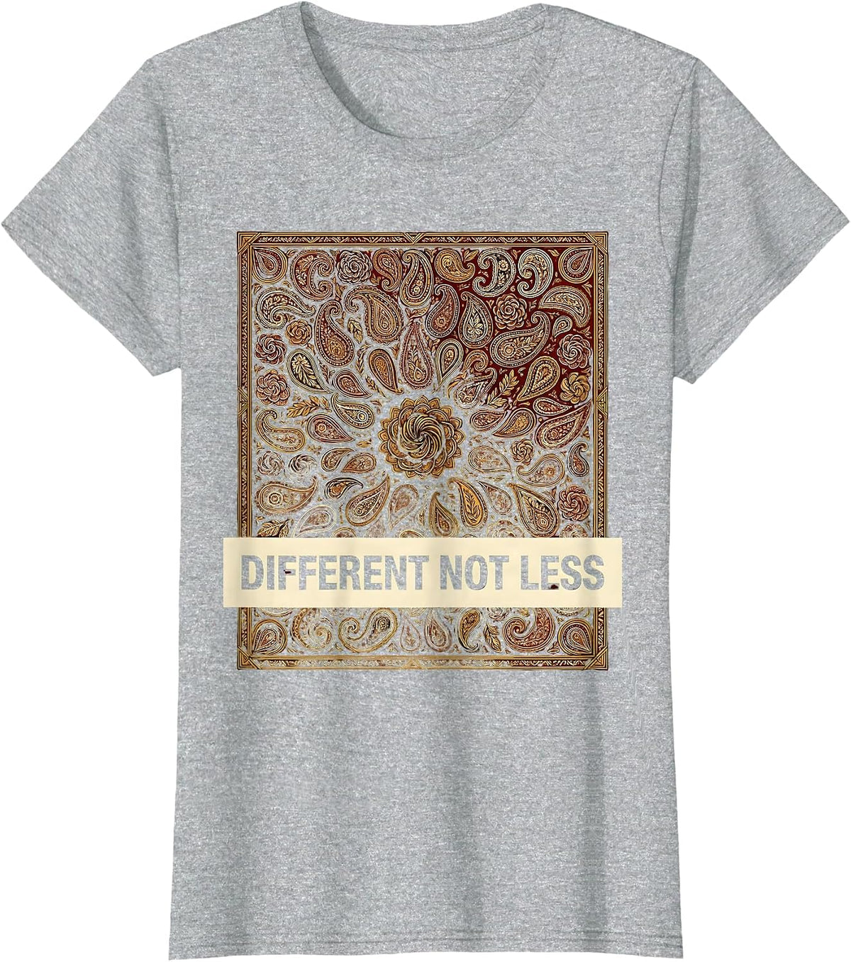 Different Not Less Special Education Design T-Shirt - Heather Grey