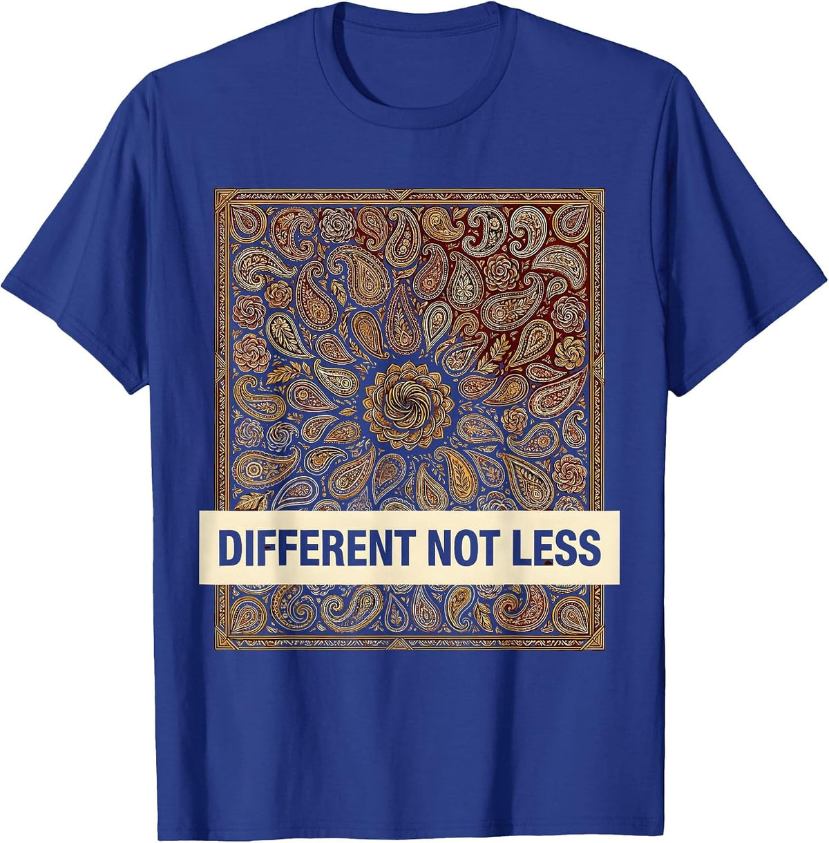 Different Not Less Special Education Design T-Shirt - Royal Blue