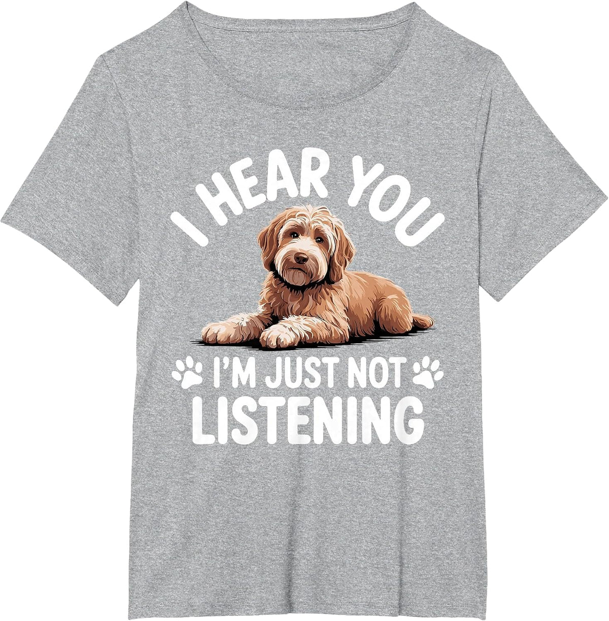 Funny Goldendoodle Art for Men Women Goldendoodle Lover T-Shirt - Heather Grey