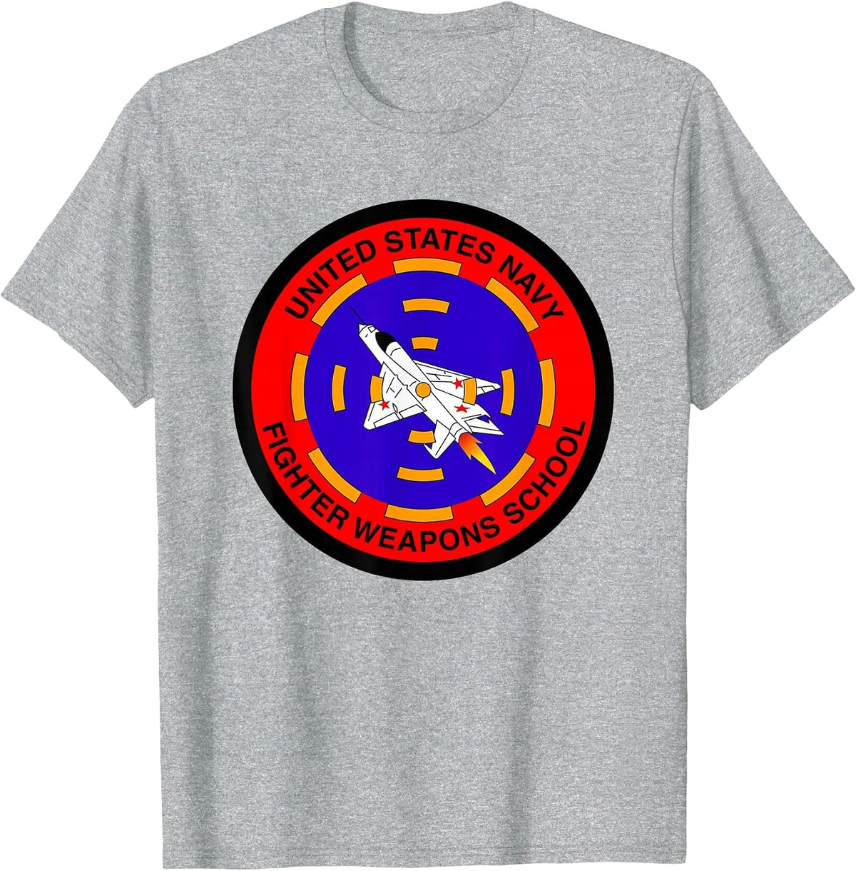 A Great Fighter Weapons School Aviation t-Shirt. T-Shirt - Heather Grey