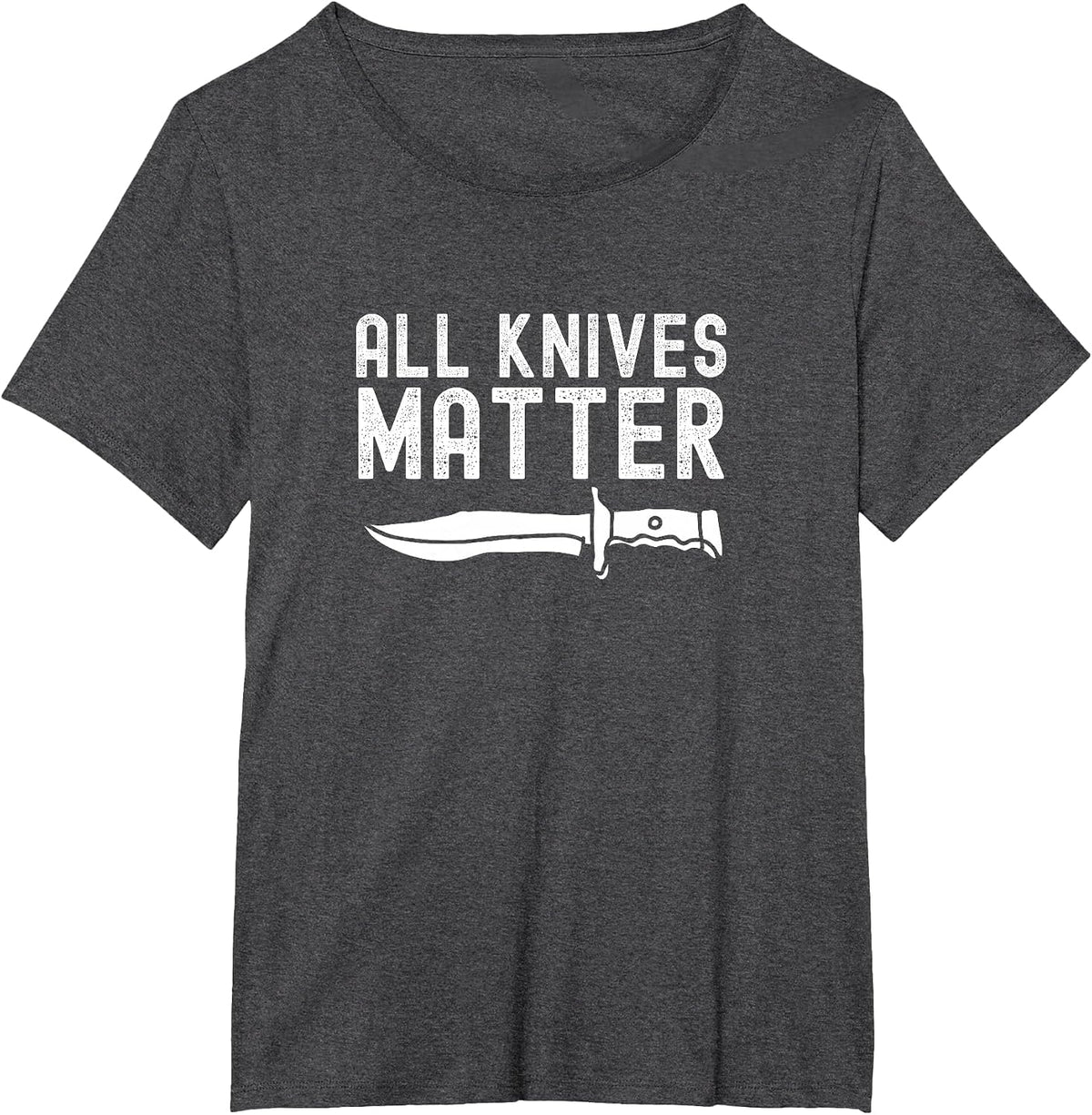 Funny Bladesmith Knifemaker All Knives Matter Activist T-Shirt - Dark Heather Grey