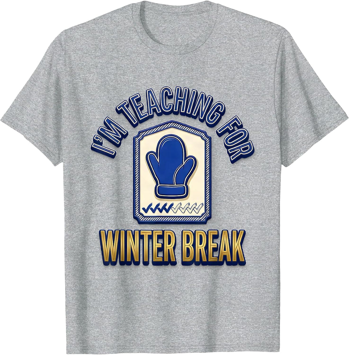 Men's I'm Teaching For Winter Break Funny Sped Teacher Countdown T-Shirt - Heather Grey
