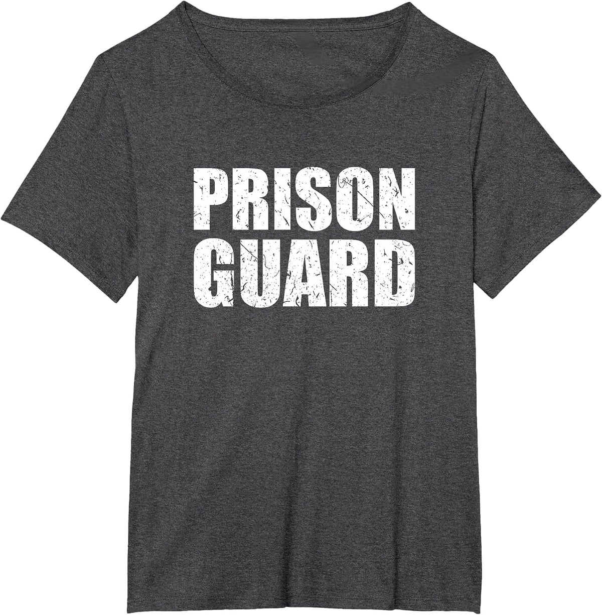 Prison Guard Costume Jail Corrections Officer Halloween T-Shirt - Dark Heather Grey