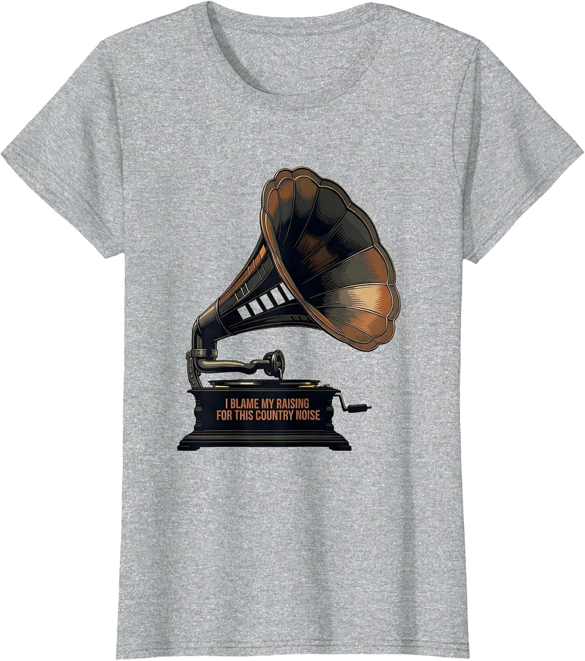 I Blame My Raising For This Country Noise Country Music Fan T-Shirt - Heather Grey