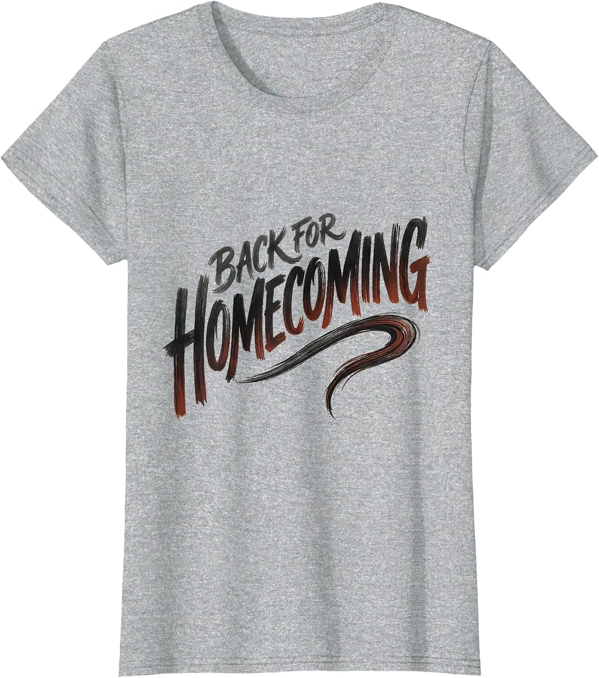 Women's Back For Homecoming Patriotic Spirit Week Team Fan T-Shirt - Heather Grey