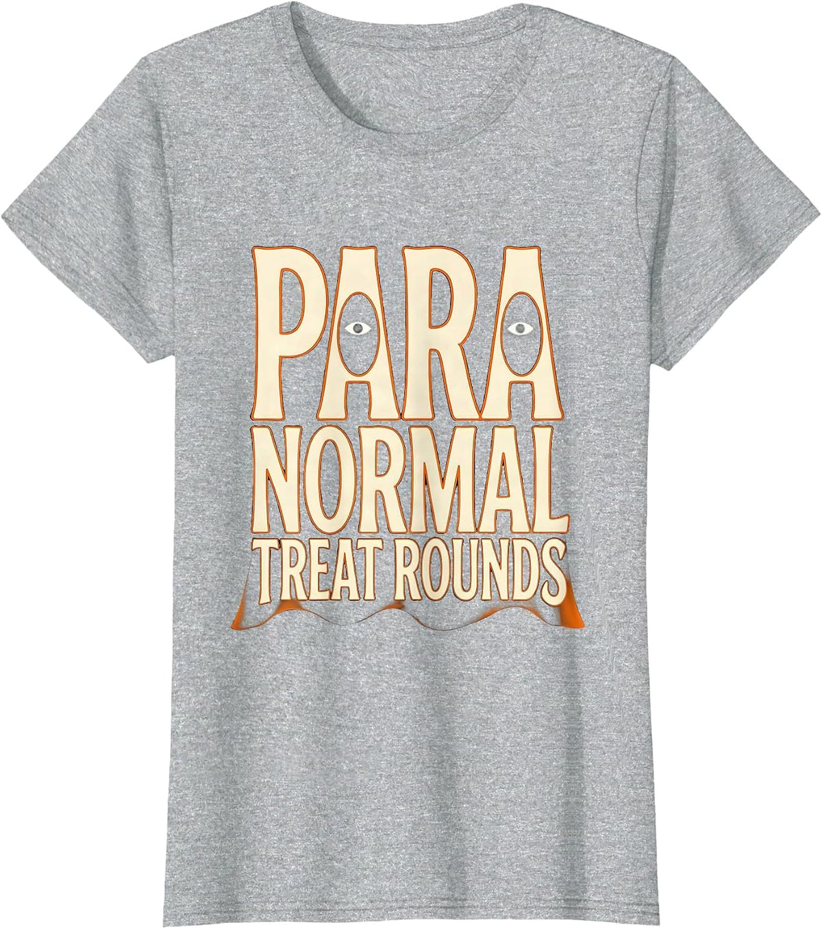 Para Normal Treat Rounds Ghost Paraeducator Halloween T-Shirt - Heather Grey