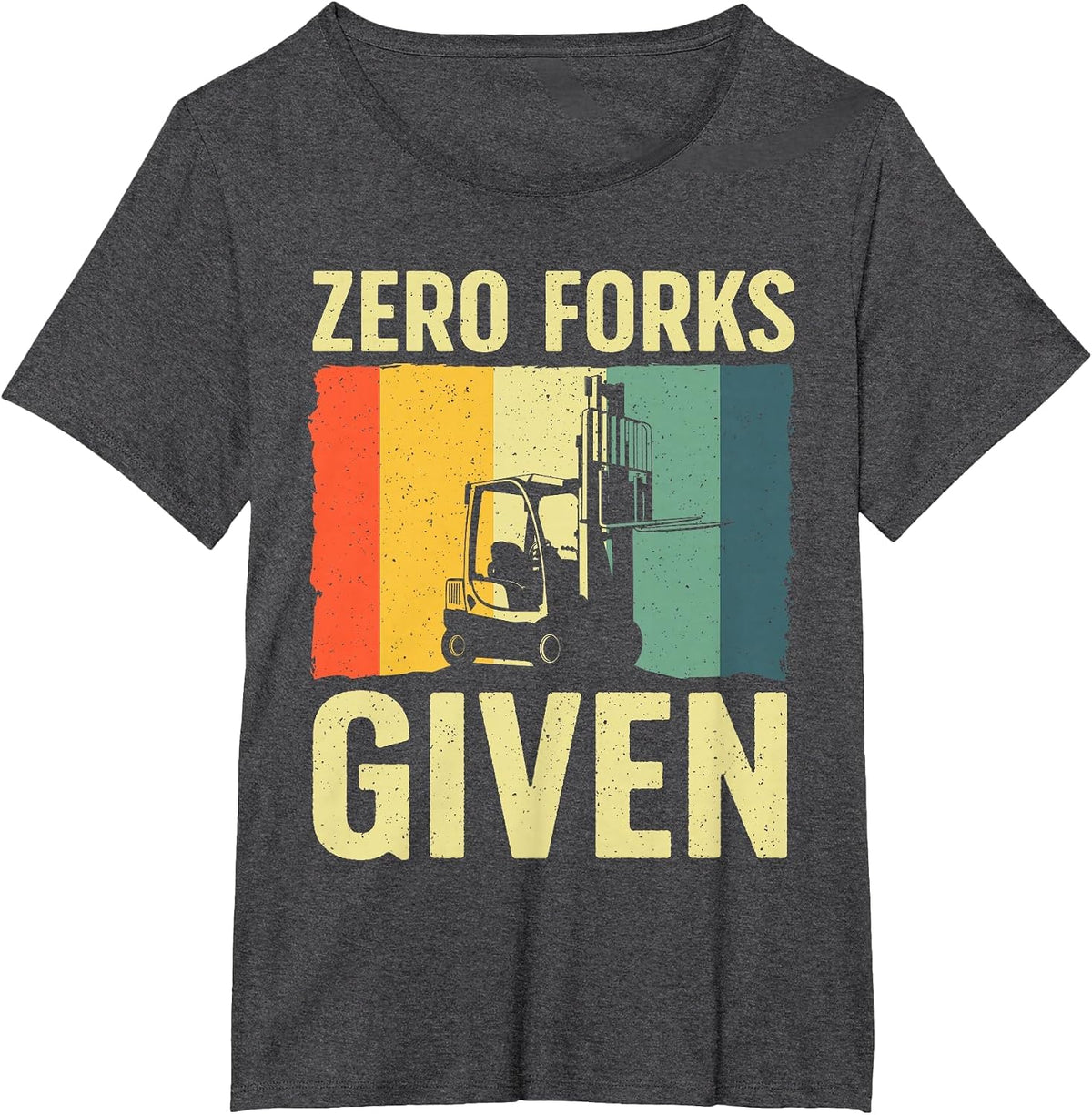 Funny Forklift Design for Men Women Forklift Operator Driver T-Shirt - Dark Heather Grey