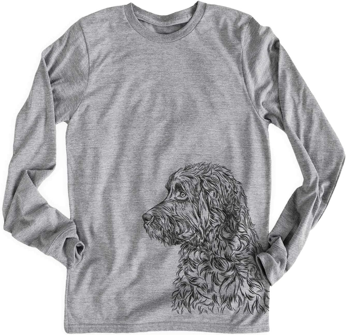 Inkopious Aussie Doodle Profile Triblend T-Shirt - Unisex Unisex Long Sleeve