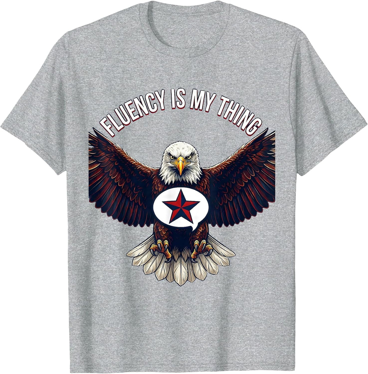 Men's Fluency Is My Thing SLP Speech Therapist Design T-Shirt - Heather Grey