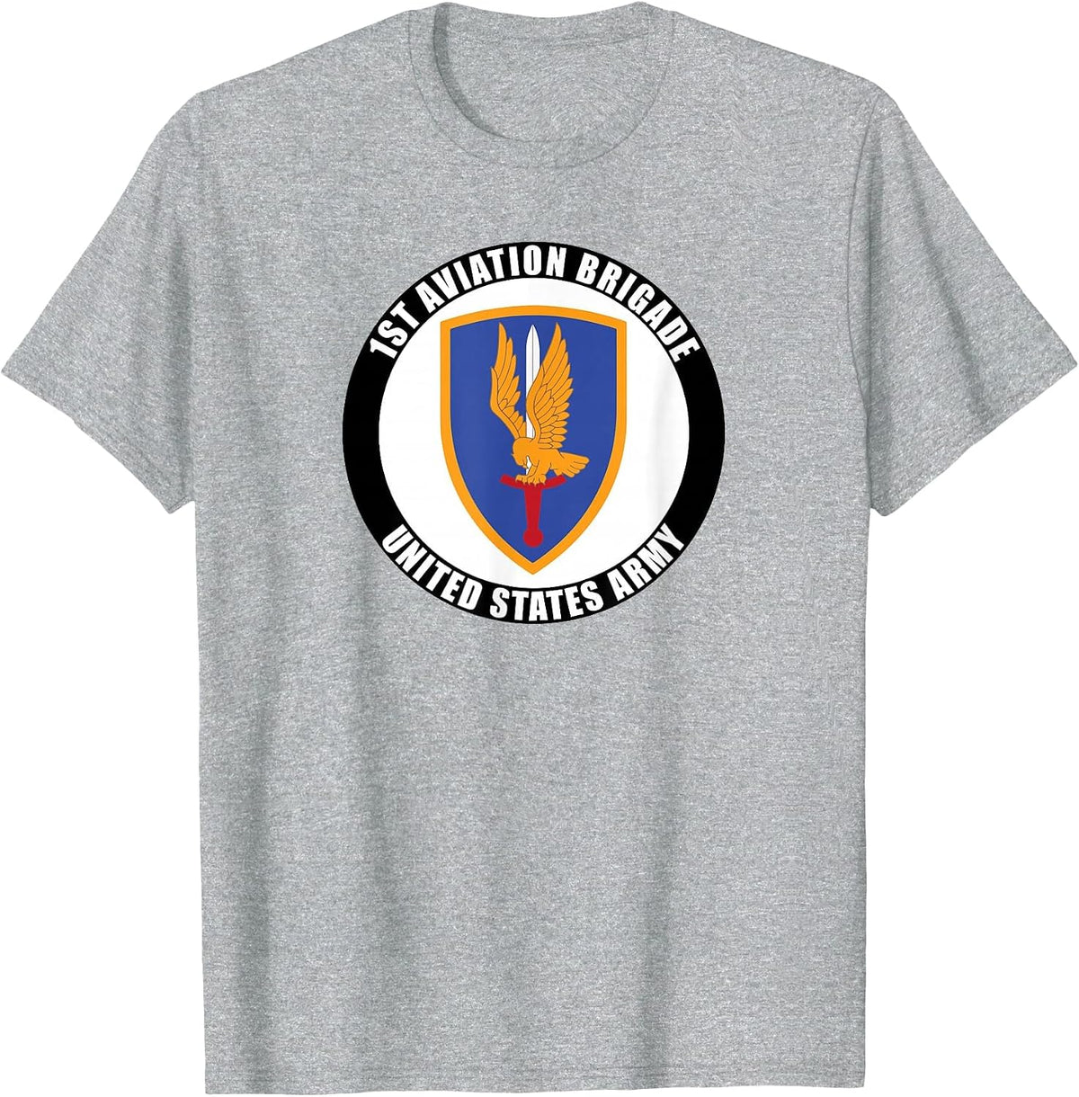 1st Aviation Brigade United States Army Military Veteran T-Shirt - Heather Grey
