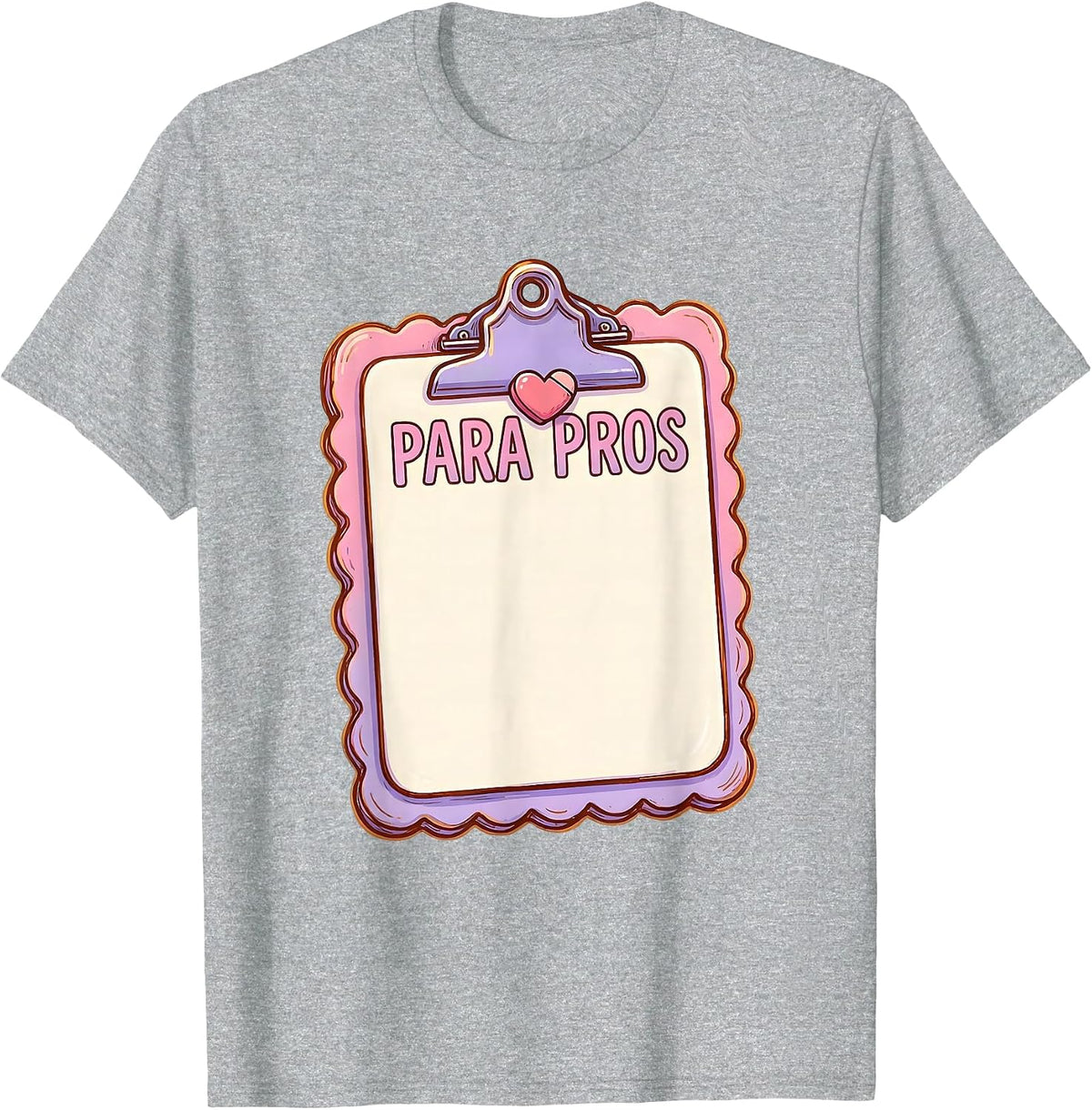 Men's Para Pros Cute Kawaii Teacher Aide Appreciation Gift T-Shirt - Heather Grey