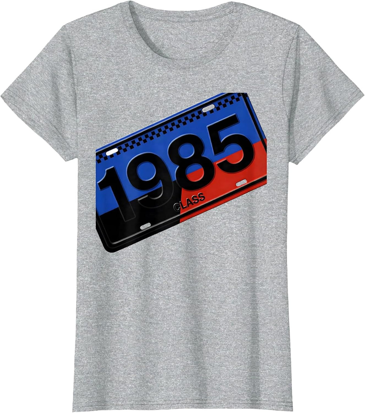 1985 Class Racing Livery Graphic Vintage Birthday T-Shirt - Heather Grey