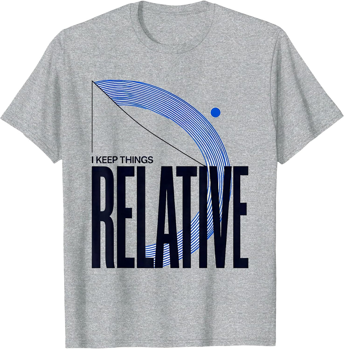 Men's I Keep Things Relative Funny Science Nerd Periodic Table T-Shirt - Heather Grey