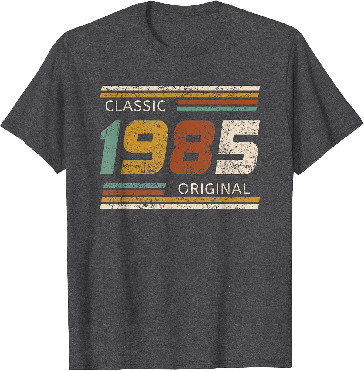Classic 1985 Original 40 Year Old 40th Birthday T-Shirt - Dark Heather Grey