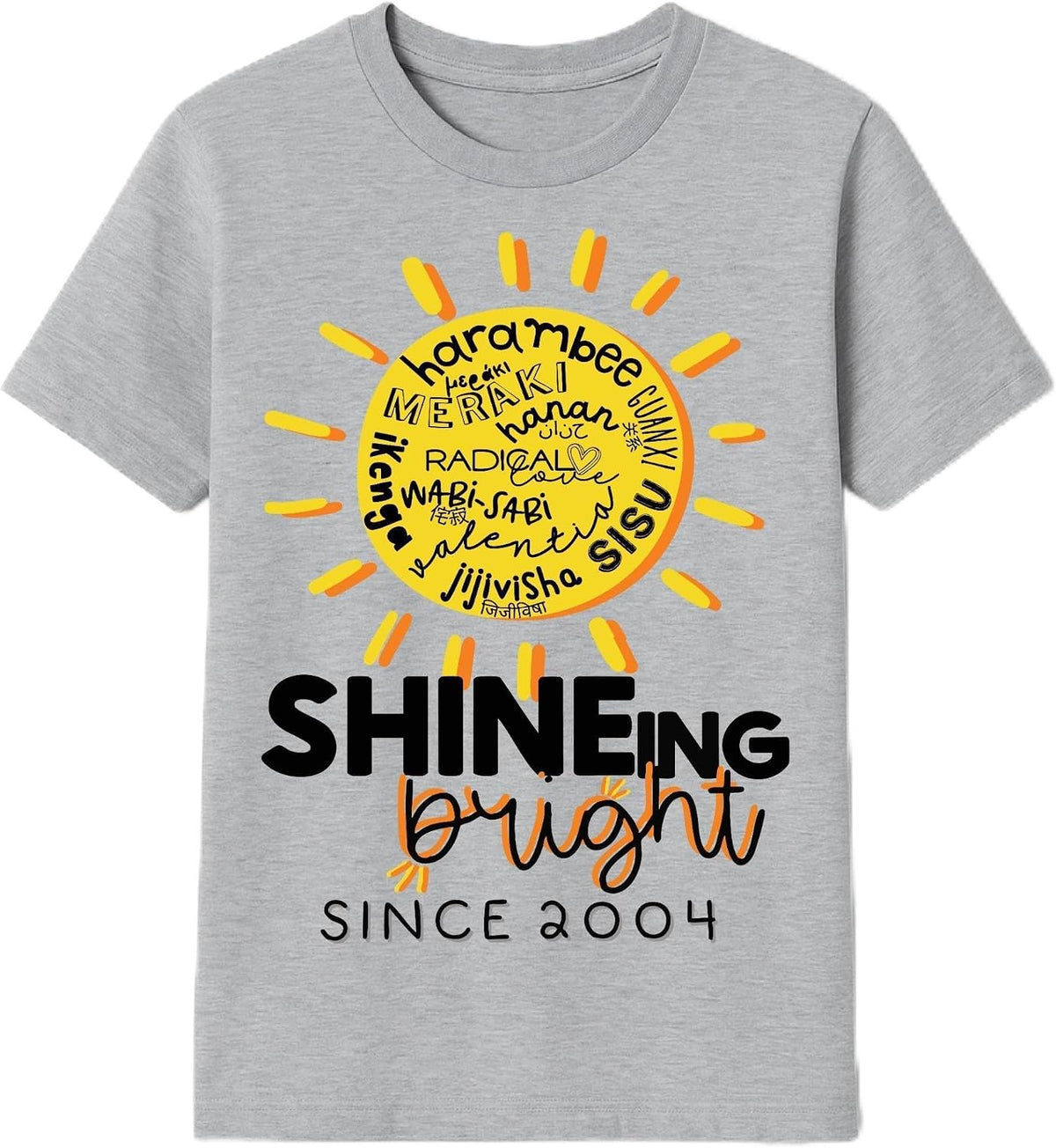 Unisex Adult Kipp Adult Shine Prep Short Sleeve Spirit Tee - Grey (Shine Prep)