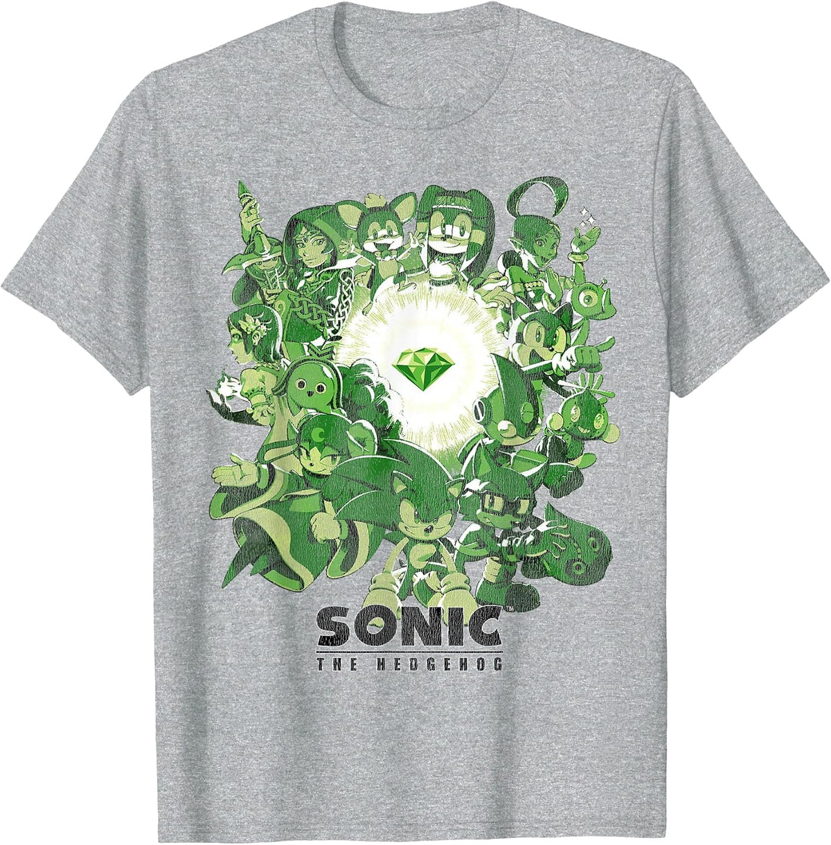 Sonic the Hedgehog - Guardians of the Emerald T-Shirt - Heather Grey