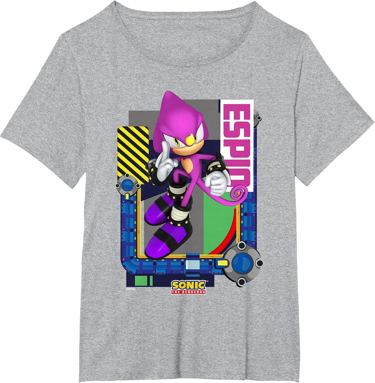 Sonic the Hedgehog - in the Zone - Espio T-Shirt - Heather Grey