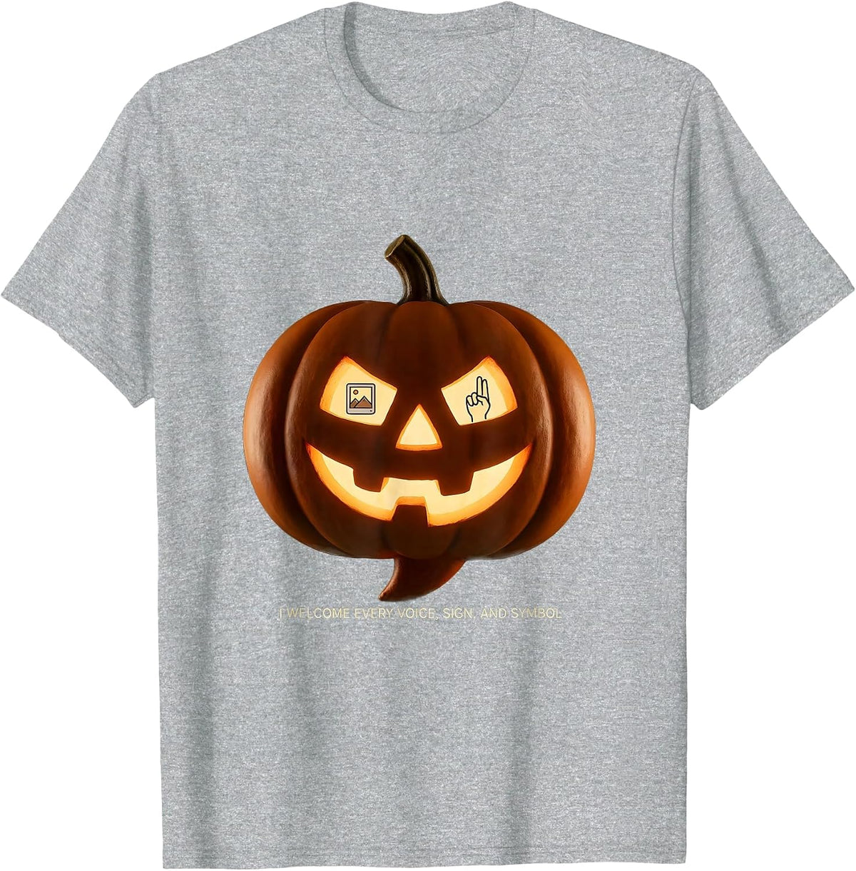 Men's I Welcome Every Voice, Sign, and Symbol SLP T-Shirt - Heather Grey