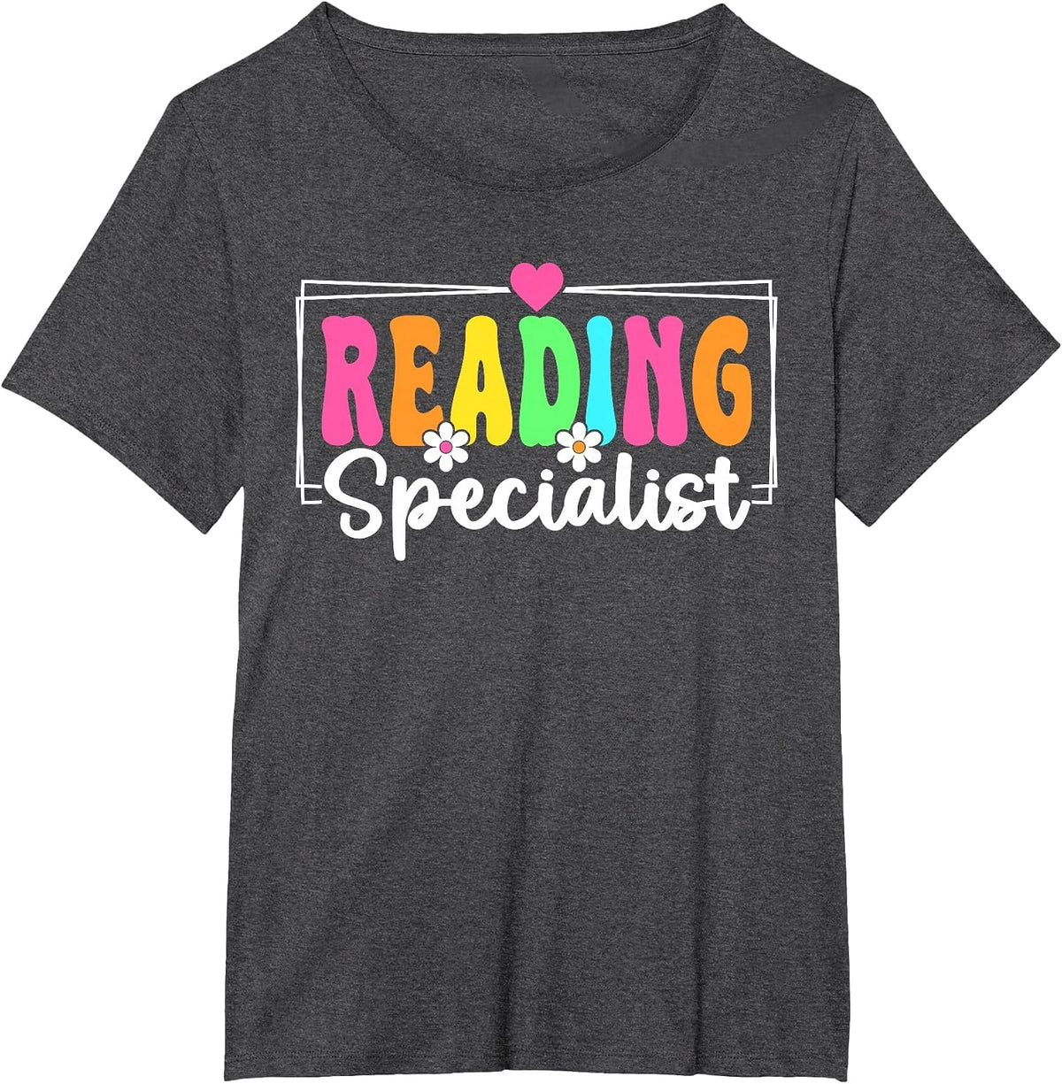 Reading Specialist Back to School Reading Teacher T-Shirt - Dark Heather Grey