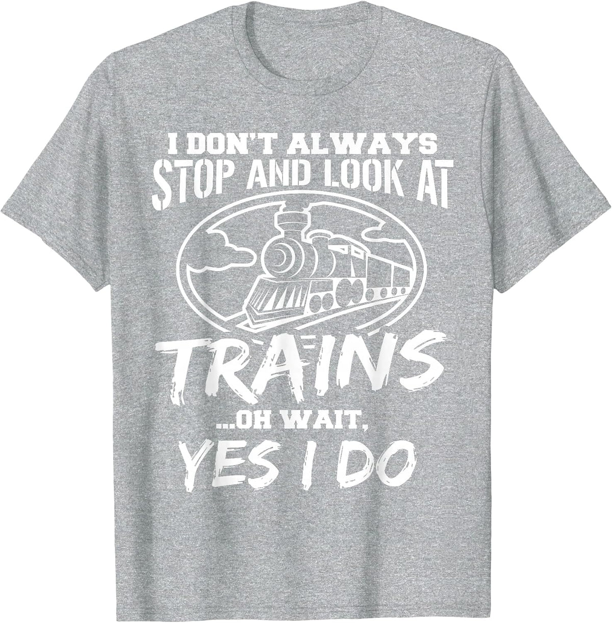 Train Trains Models Conductor T-Shirt - Heather Grey