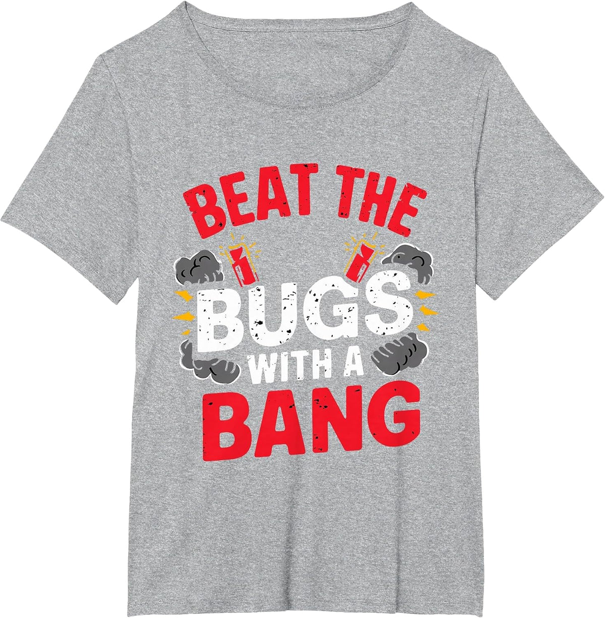 Insect Humor Funny Mosquito Ant Picnic Bug Repellent T-Shirt - Heather Grey