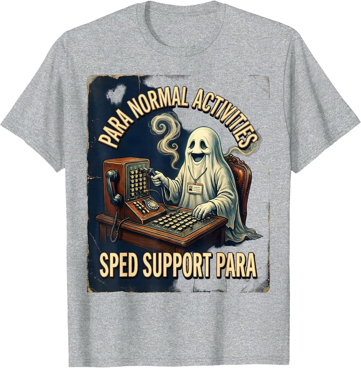 Men's Para Normal Activities SPED Support Para T-Shirt - Heather Grey