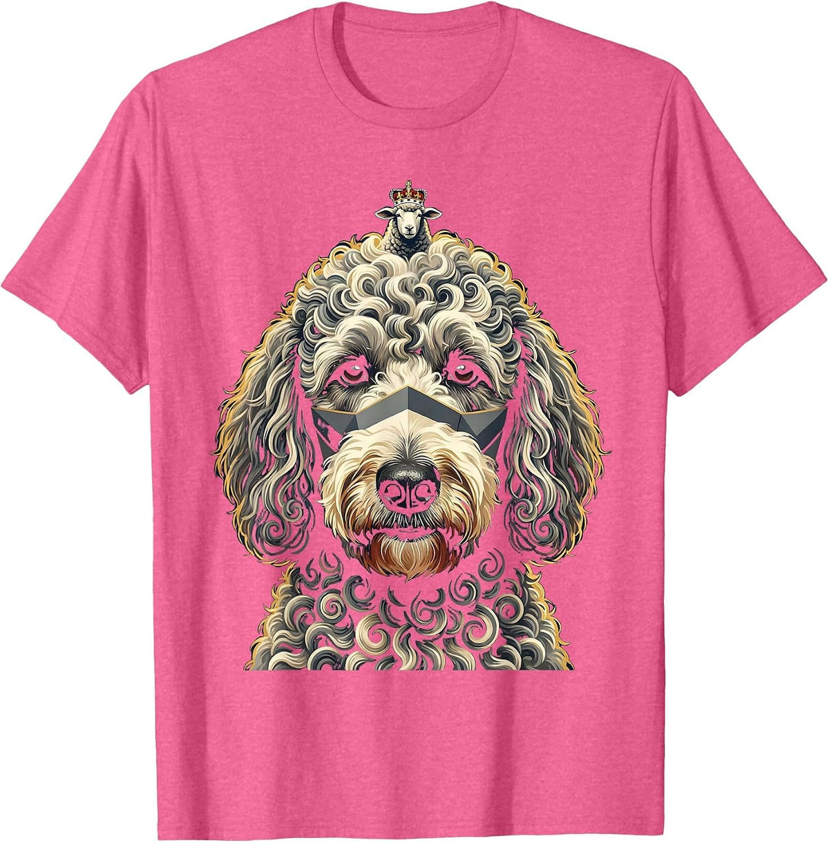 Men's Sheepadoodle Breed Owner Humor Doodle Dog Lover T-Shirt - Pink Heather