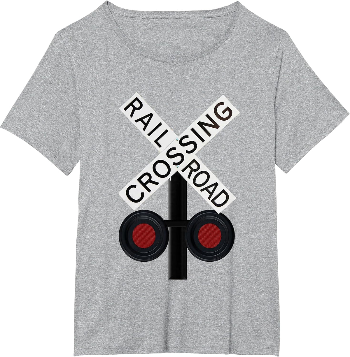 Railroad Crossing T-Shirt - Heather Grey