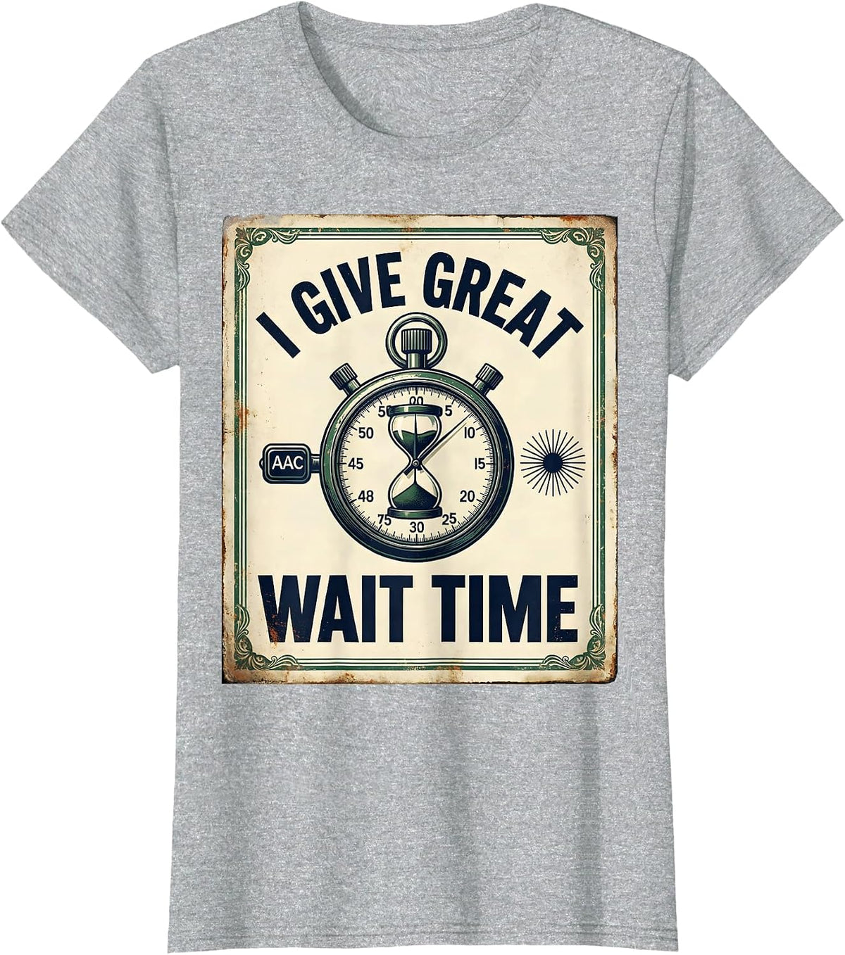 I Give Great Wait Time Vintage Speech Therapy SLP Teacher T-Shirt - Heather Grey