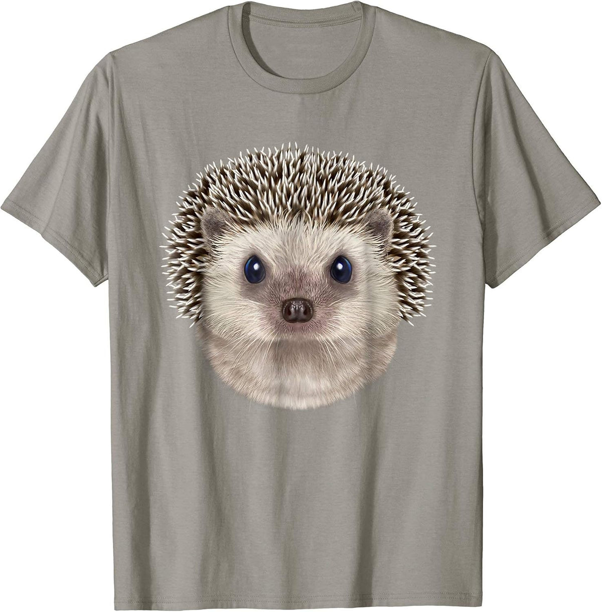 Hedgehog Face T-Shirt, Men, Black, Small - As Pictured